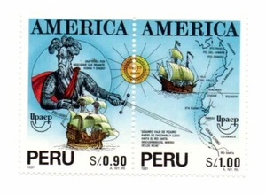 Voyages to Discover Perú, very rare special stamp, Perú 1993, accept offers - Picture 1 of 1