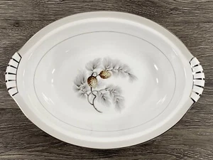 Vintage Kent China Silber Kiefer Oval Servier Gemüse Schüssel Hergestellt in Japan - Bild 1 von 3