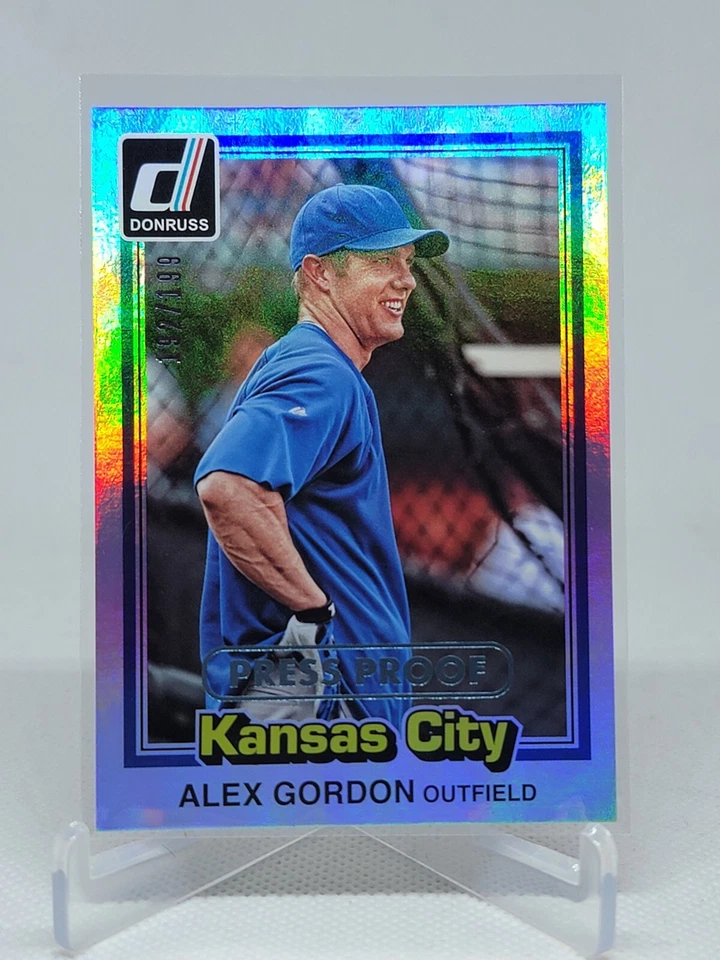 2015 Donruss Inaugural 1981 Edition Press Proof Silver /199 Alex Gordon E6E - Image 1 of 1