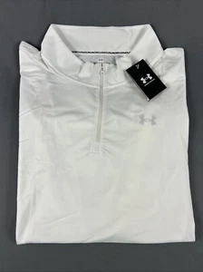 Under Armour Golf Pullover Running 1/4 Zip 3XL White Polyester NWT MSRP $75 - Picture 1 of 5