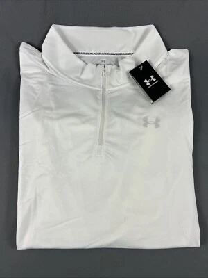 Under Armour Golf Pullover Running 1/4 Zip 3XL White Polyester NWT MSRP $75 - Image 1 of 4