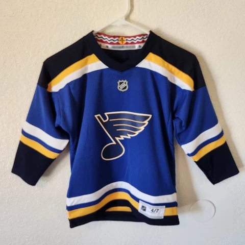 NHL St Louis Blues Hockey #50 Jordan Binnington Jersey Kids Youth Medium 4/7 Cover