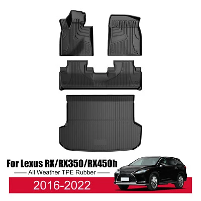 Custom TPE 3D Floor Mats and Trunk Mat Set for 2016-2022 Lexus RX/RX350/RX450h - Image 1 of 4