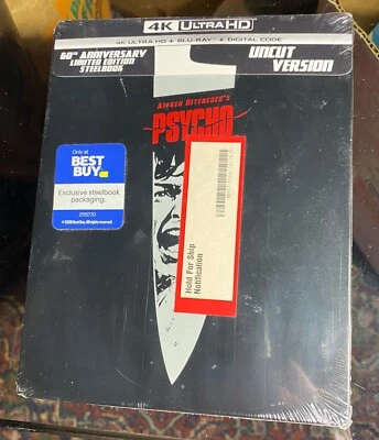 *RARE* PSYCHO 4K/BLU-RAY STEELBOOK NUMBERED ANNIVERSARY SPECIAL EDITION #2129066 Foto 1 de 4
