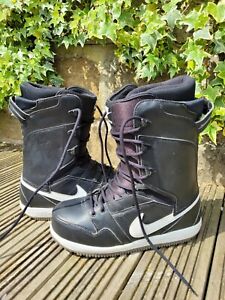 Men's NIKE VAPEN Snowboard Boots, UK 10.5, Black & White, Leather uppers, vgc