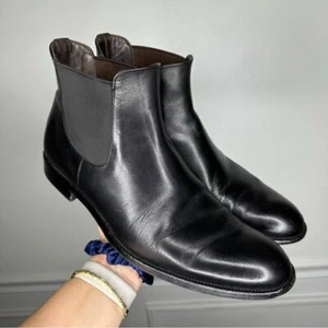 To Boot New York Shelby II Black Calf Chelsea Boot Black Leather Mens 10 - Picture 1 of 11
