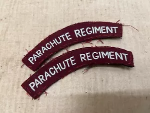 REGGIMENTO PARACADUTISTI MAROON SPALLA TITOLI COPPIA BRITISH AIRBORNE RED DEVILS - Foto 1 di 5