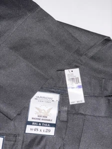 Arrow Men's Big and Tall Flat Front Straight Fit Dress Pant 48W/29L - Picture 1 of 3