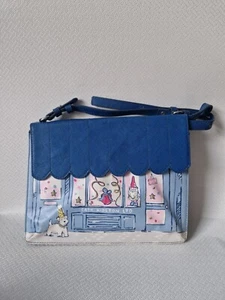 Cath Kidston 25th Anniversary Cross Body Bag Blue Christmas Dog Limited - Picture 1 of 19