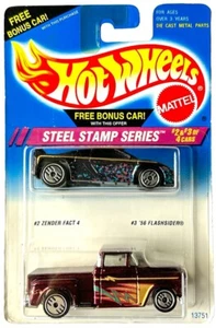 HOT WHEELS ‘56 FLASHSIDER & ZENDER FACT 4 STEEL STAMP SERIES 2 PACK VINTAGE 1994 - Picture 1 of 2