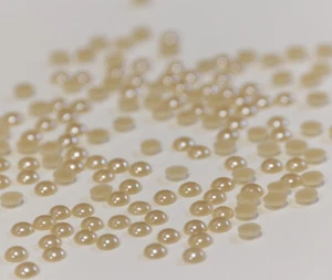 Hotfix Ceramic Stones BEIGE 5mm Stück wählbar Halbperlen Strass Hochzeit - Picture 1 of 18