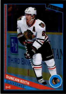 2013-14 O-PEE-CHEE RAINBOW BLACK DUNCAN KEITH 006/100 CHICAGO BLACKHAWKS #22 - Image 1 of 2