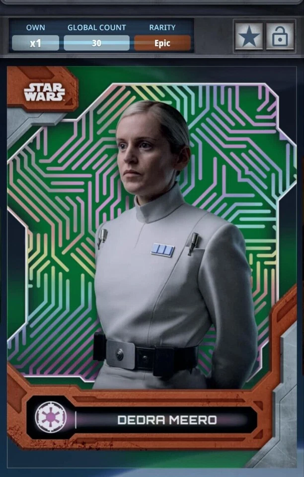 Topps Star Wars Card Trader Dedra Meero High Tek Imperial Green Epic 35cc - Image 1 of 1