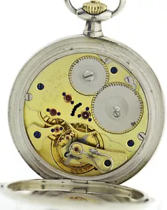 Deutsche Präzisions Uhrenfabrik Glashütte Savonette 900er Silber 1A Qualität rar - Bild 1 von 11