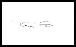 BILLY COWAN carta indice AUTO autentica firmata YANKEES - Foto 1 di 2