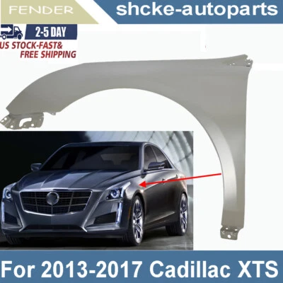 Primed Front Left Driver Side Fender For 2013 2014 2015 2016 2017 Cadillac XTS - Imagem 1 de 4