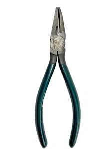 Vintage Glass Breaking Grozing Pliers Diamond Tools And Horseshoes GC6 6” USA - Picture 1 of 8