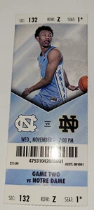 UNC vs Notre Dame Basketball Ticket Stub November 6, 2019 - Picture 1 of 2
