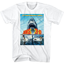 Jaws 3D Movie Poster Men's T-Shirt Third Dimension Terror Shark