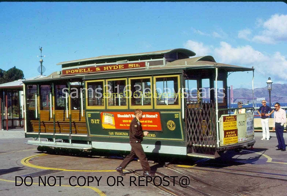 Teleférico original Slide San Francisco Muni 517 SFCA 1971 Foto 1 de 1