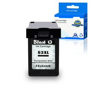 1 pieza tinta negra 63-XL 63XL para HP Officejet 3830 3831 3832 3834 4650 todo en uno - Imagen 1 de 6