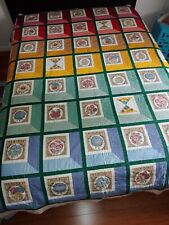 Hand Made Vintage Unfinished Quilt Project 93x81"