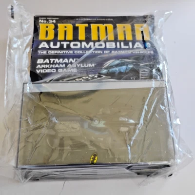 Batman Automobilia No 34 Arkham Asylum Video Game Batmobile Eaglemoss Diecast - Image 1 of 4