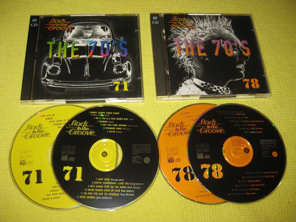 Time Life The 70's - Back In The Groove 71  & 78 2 Albums 4 CDs Pop Rock - Image 1 of 1