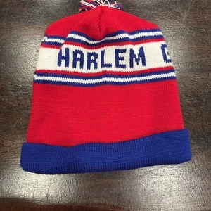 Harlem Globetrotters Basketball Team Beanie Wintermütze Bommel 90er VNT - Bild 1 von 2