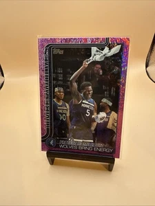 2025-26 Topps Basketball Purple Sand Glitter Minnesota Protect Home Court - Bild 1 von 1