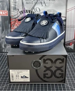 G/FORE Kontrast Akzent Kiltie Durf Golfschuhe ohne Spikes Damengröße 8,5 US - Bild 1 von 10