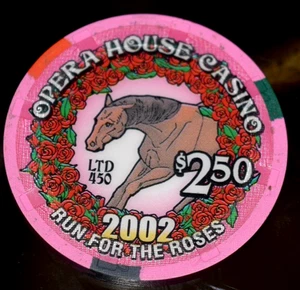 Opera House Casino Las Vegas Nevada $2.50 Run for the Roses Chip 2002 Ltd 450 - Picture 1 of 2