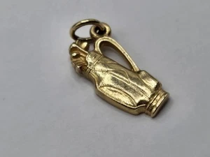 SELTEN NICHT MEHR HERGESTELLT James Avery 14k Gelbgold Golf Bag Charm ungeschliffener Ring - Bild 1 von 5