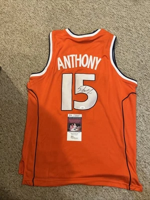 SYRACUSE ORANGE- CARMELO ANTHONY SIGNED AUTOGRAPH JERSEY JSA COA 2003 CHAMPS NBA - Image 1 of 4