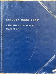 LINCOLN HEAD CENT Collection 1909 - 1940 Number One Official Whitman Coin Folder - Bild 1 von 19