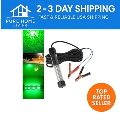 2000LM Green Underwater Fishing Light with 5M Cord - Attracts Fish Effortlessly - Image 1 of 4