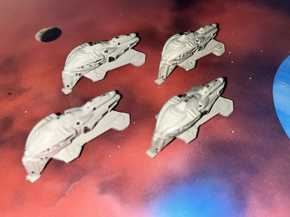 Star Trek Micro Machines Lot X4 Kazon Raider Alien Wars Space Ship Fleet - Image 1 of 1