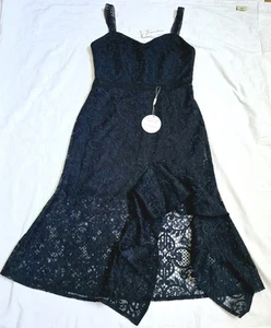 NWT 2 Sisters Women's Lace Mermaid Dress Sz 6 Romantic Goth Prom Wedding Y2k - Picture 1 of 11