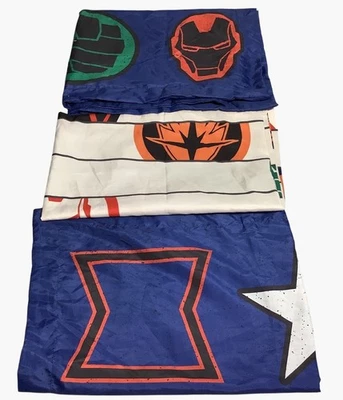 Juego de 3 Fundas de Almohada Marvel Superhéroe Reversibles Ropa de Cama Temática Vengadores Foto 1 de 4