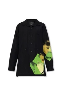 Y-3 Paint Button Up Jacket/shirt XL Size M Black x Green x Yellow x Mustard - Picture 1 of 5