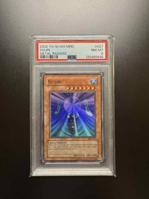 PSA 8 Suijin 2002 Yu-Gi-Oh! MRD-027 Metal Raiders Slight Foil Shift - Image 1 of 2