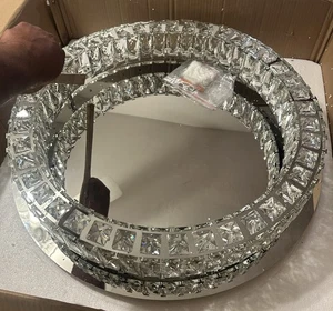 Elegant Lighting 3503F26C Monroe 26" Wide LED Semi-Flush Ceiling Fixture Lightin - Picture 1 of 6