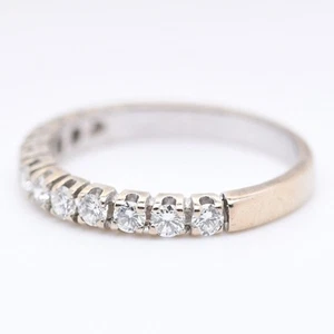 Halb Memory Ring mit ca. 0,54 ct. Brillanten in 14 KT. / GG RG. 55,5 - Bild 1 von 8