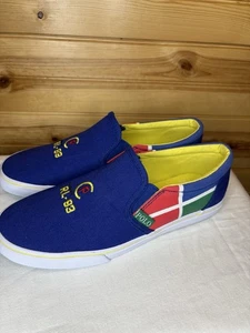 Polo Ralph Lauren Slip On Sneakers CP RL-93 Private Collection Youth Size 6 NEW - Picture 1 of 8