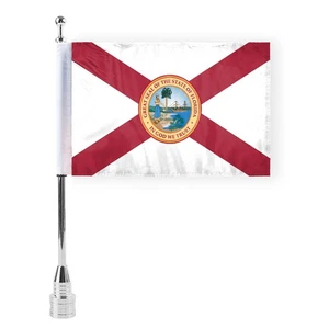 6x9 Bandera Florida para Moto 3/8 Montaje Poste 2 Caras - Bandera Solo Sin Poste - Imagen 1 de 1