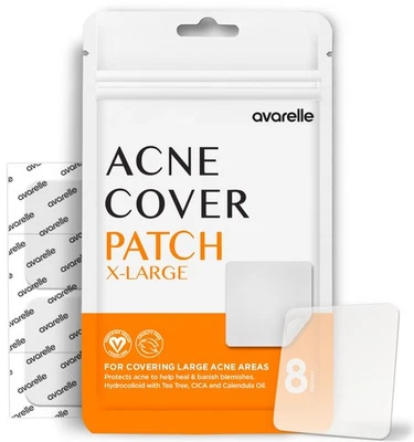 Пластыри от акне AVARELLE XL большие | пластыри от прыщей для лица... - Изображение 1 из 4