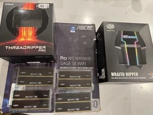 ASUS PRO WS WRX80E-SAGE SE WiFi + Threadripper Pro 5955WX + 128GB DDR4 PRO AMD - Photo 1/18