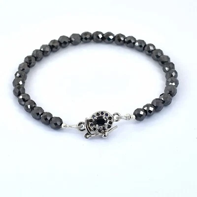 Black Diamonds Bracelet-Amazing Sparkle. Certified 5mm -VIDEO - Image 1 of 4