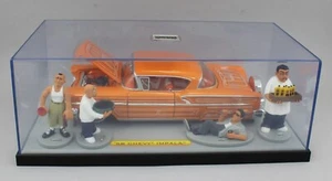 1:24 Jada Toys *HOMIE ROLLERZ OIL CHANGE* Orange 1958 Chevrolet Impala LOWRIDER - Picture 1 of 4