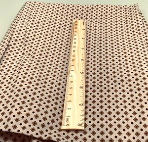 VINTAGE PETITE SQUARE DOTS CALICO FABRIC REMNANT Cotton Fabric 32" X 42"w - Picture 1 of 1